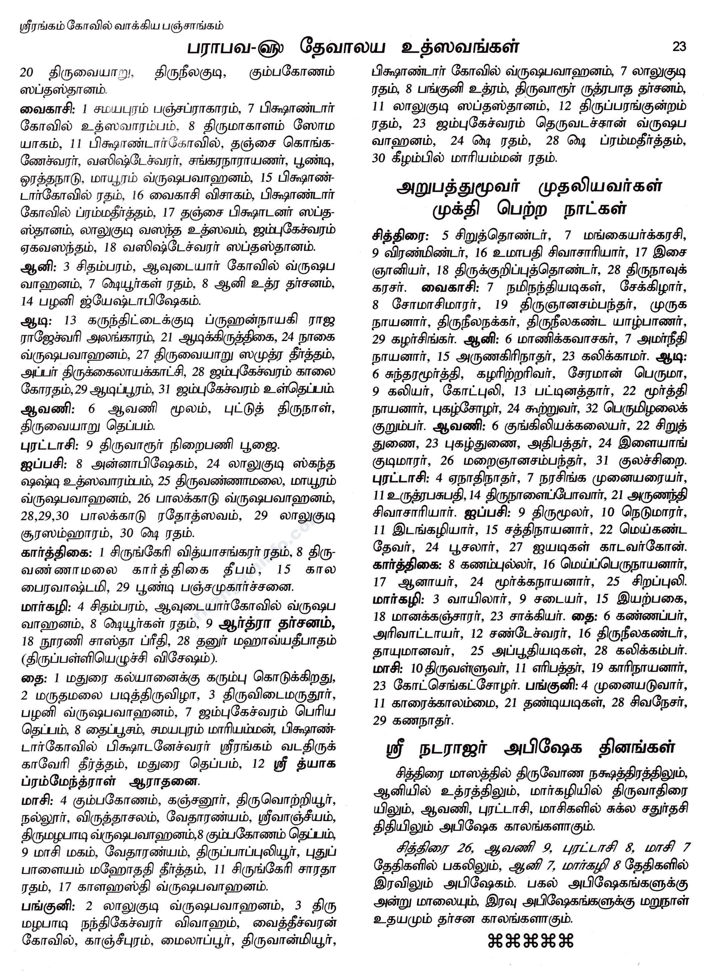 Panchangam